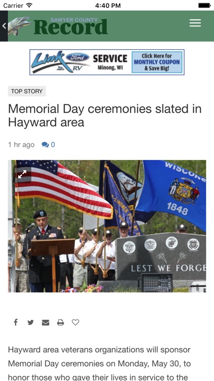 Sawyer County Record