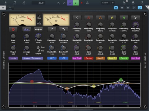 Visual EQ Console AUv3 Pluginのおすすめ画像6