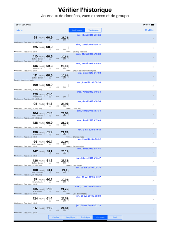 Screenshot #6 pour Glucose Moniteur