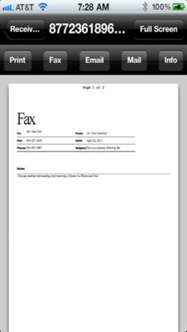 Faxing for iPhoneのおすすめ画像2