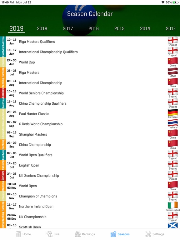 World Snooker Online iPad screenshot 5 - Sports app