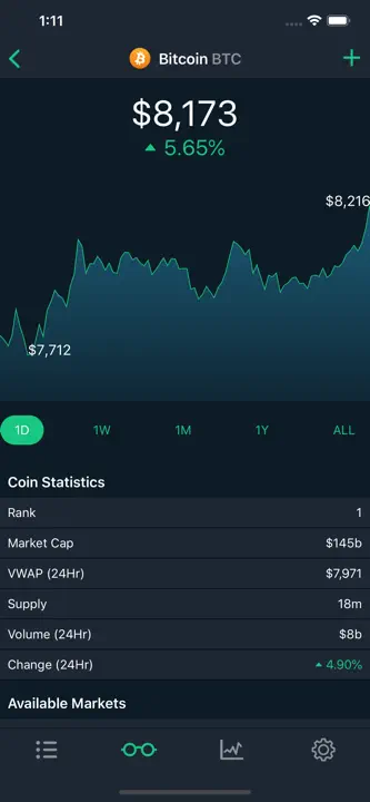 CoinCap: Screenshot 5 von 5