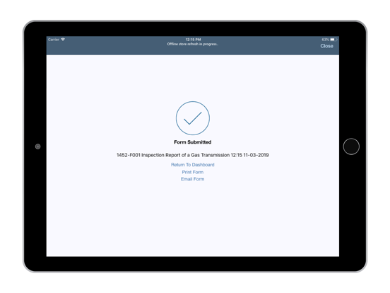 RACE Dynamic Forms iPad screenshot