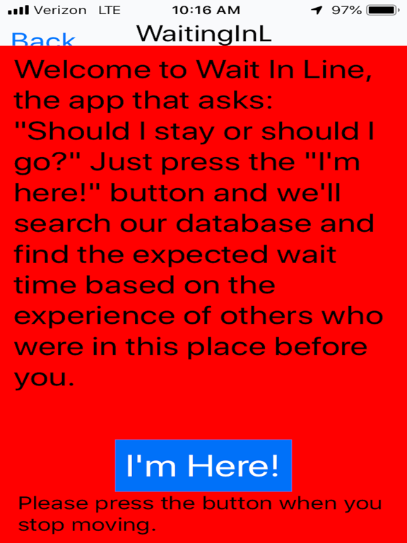 Wait In Line iPad screenshot 3 - Productivity app