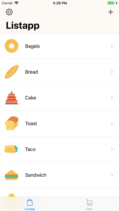 Listapp Screenshot