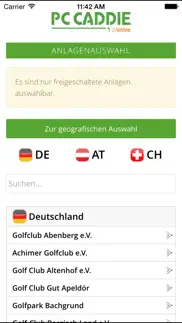 pc caddie golf club app iphone bildschirmfoto 1