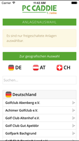 PC CADDIE Golf Club App screenshot