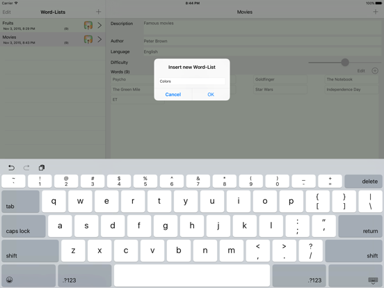 Screenshot #5 pour Word List Manager