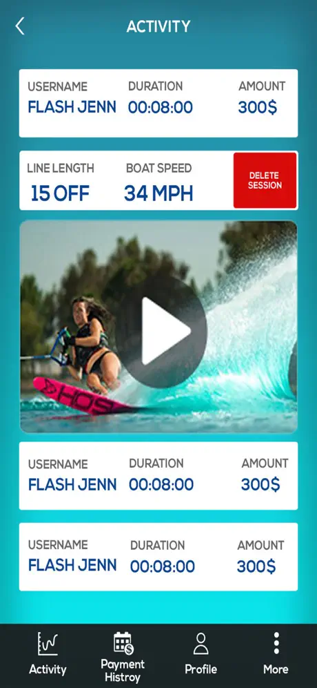 Virtual Slalom Skiing