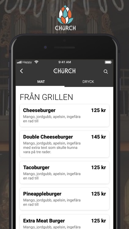 The Church - Mat & Dryck