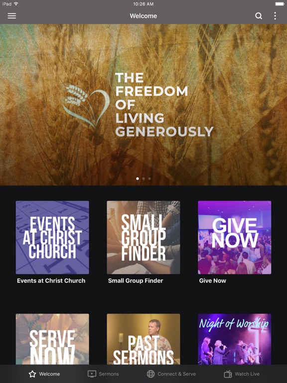 Christ Church VA iPad screenshot 1 - Lifestyle app