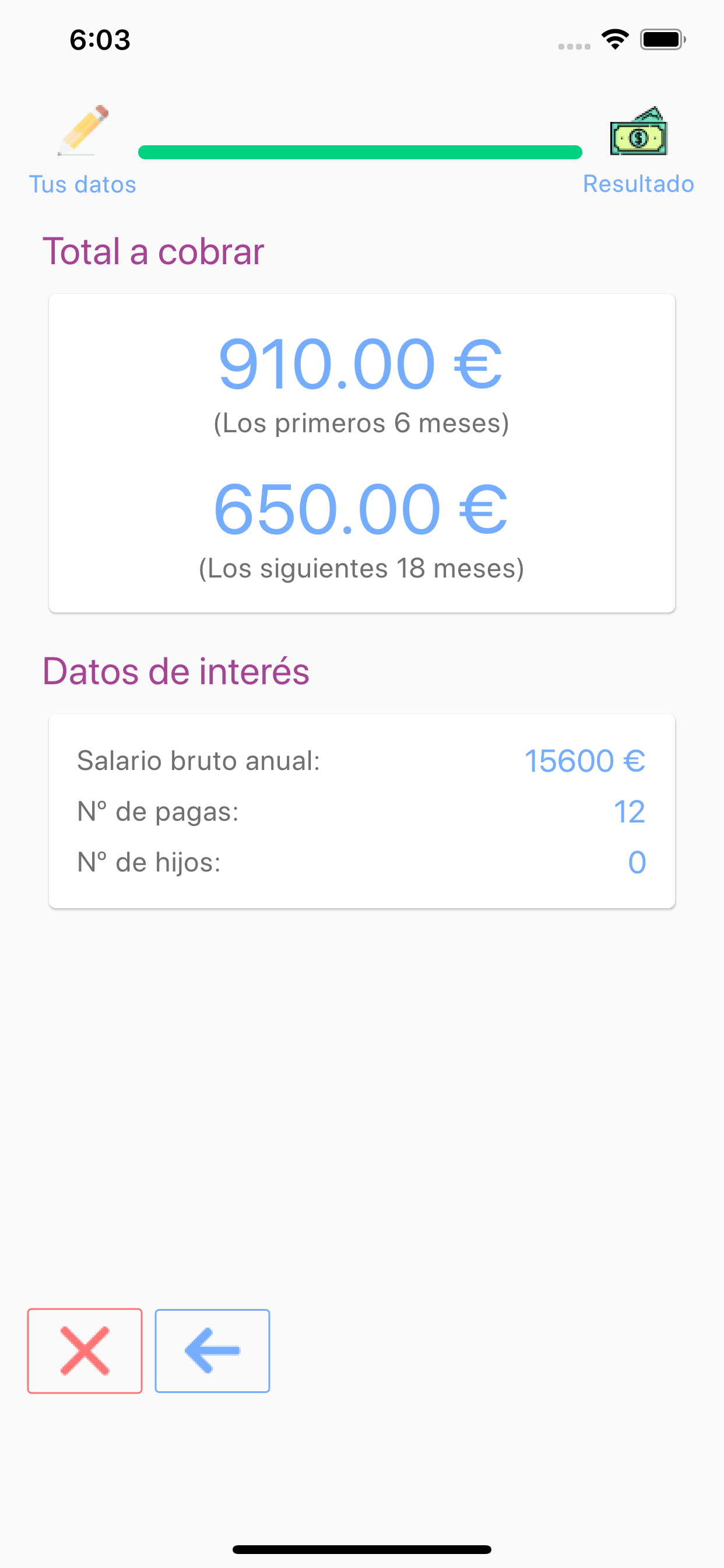 Calculadora ERTE screenshot 3