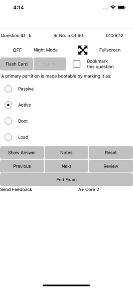 Game screenshot Exam SimulatorFor A+ Core 2 hack