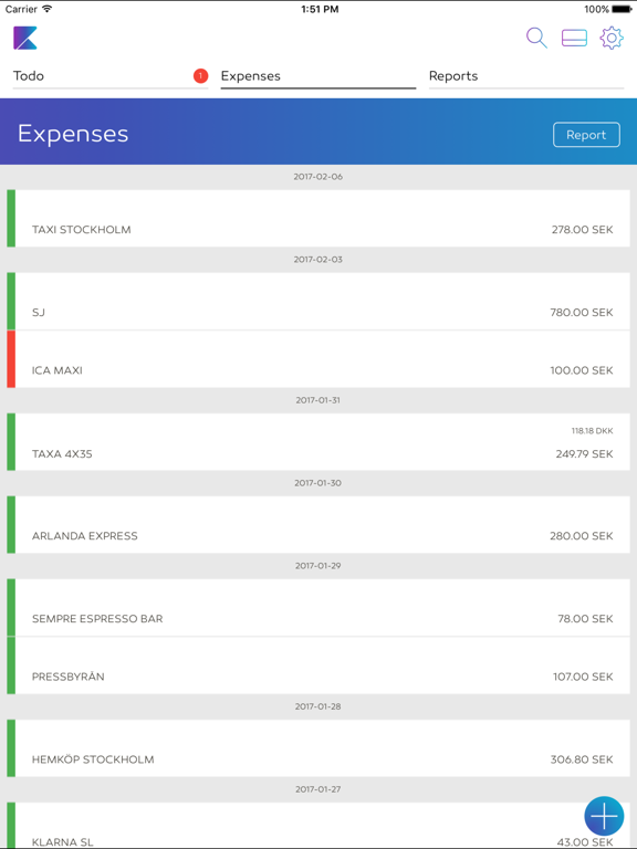Screenshot #5 pour Kwick Expense