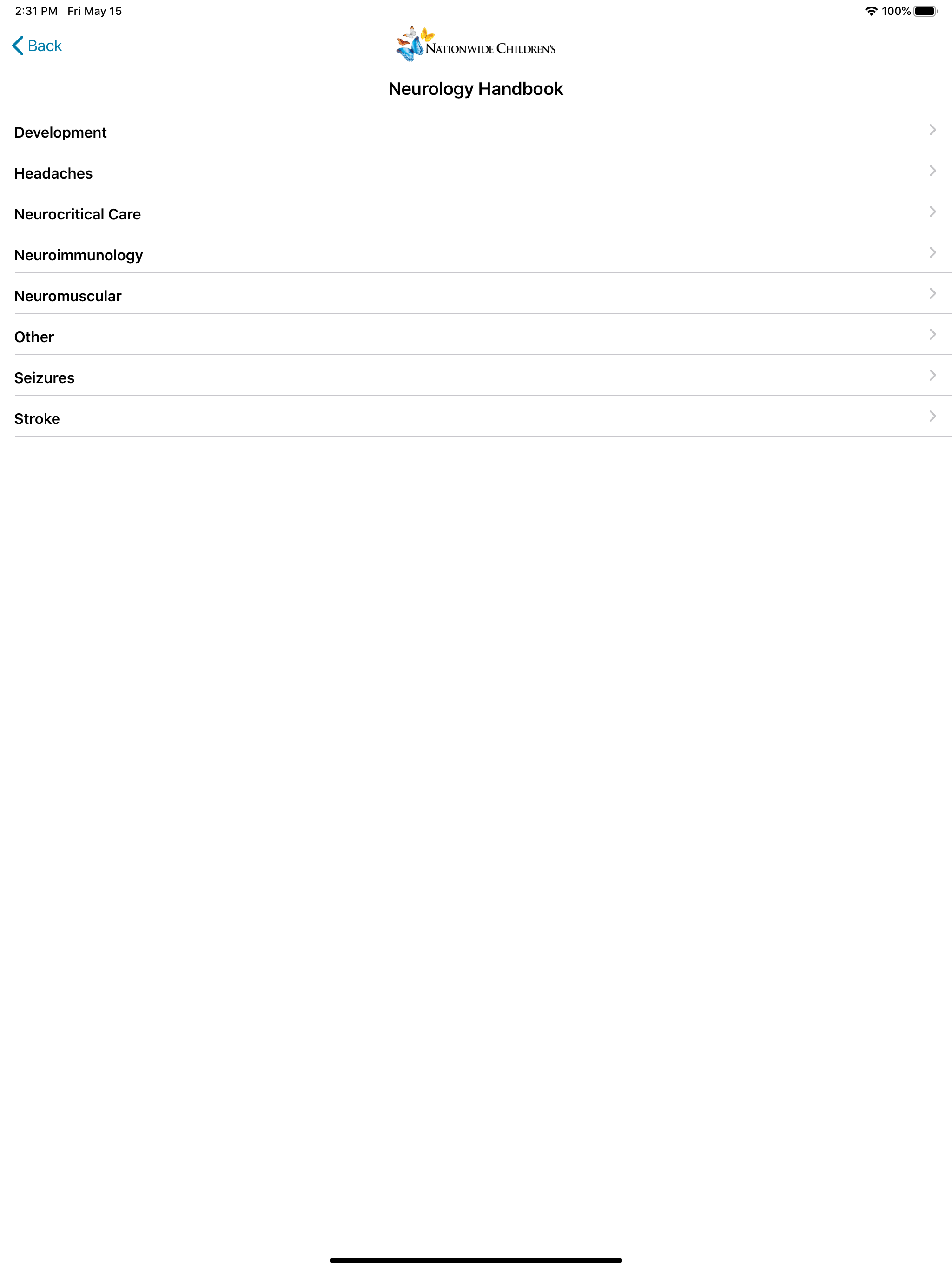 myNeuroHandbook screenshot 5