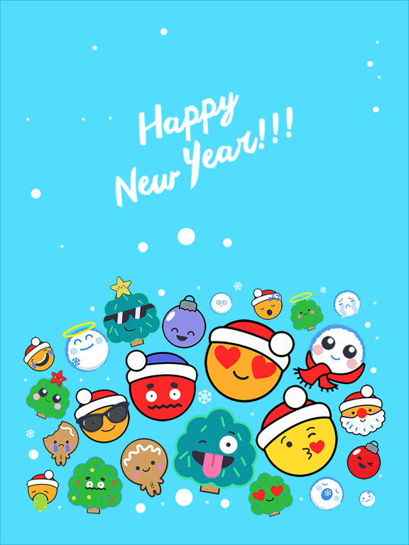 New Year Emoticonsのおすすめ画像1