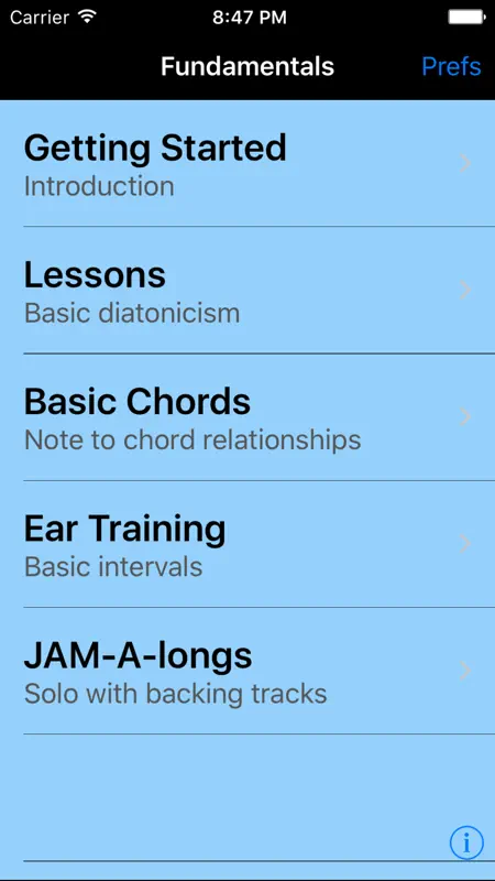 iImprov - Fundamentals screenshot 1 of 5
