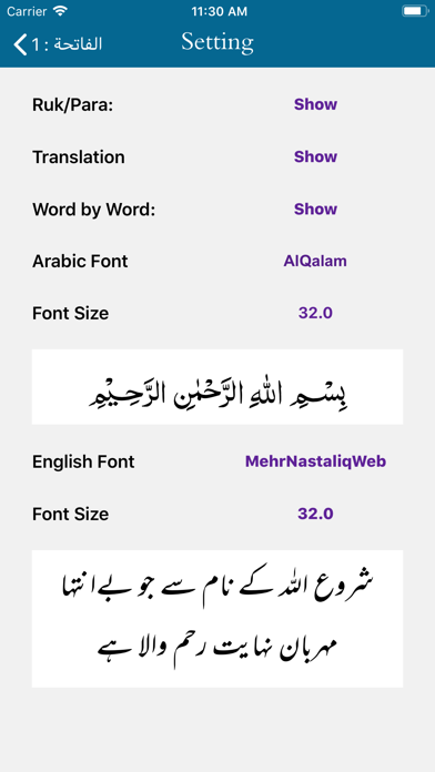 App screenshot