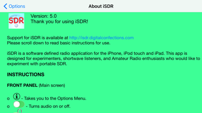 iSDR Screenshot