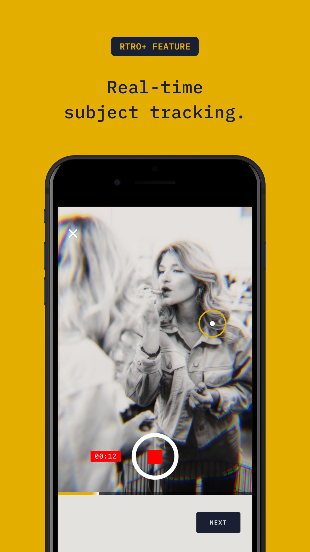 Screenshot do app RTRO - Camera by Moment