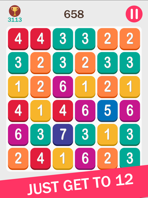 Get to 12 - Simple Puzzle Gameのおすすめ画像4