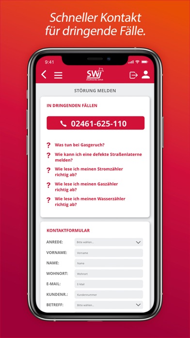 Stadtwerke Jülich Screenshot