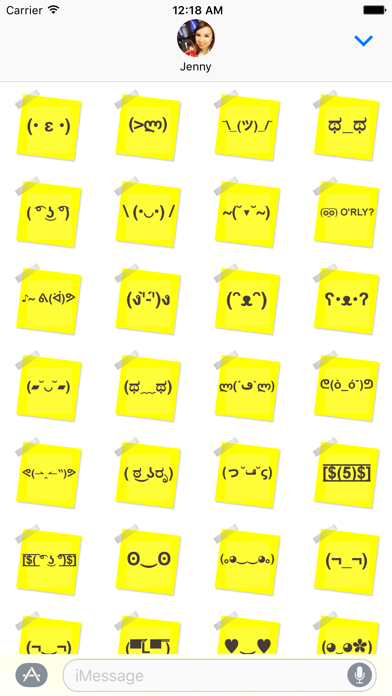 Screenshot #1 pour FaceMoji Notes Stickers