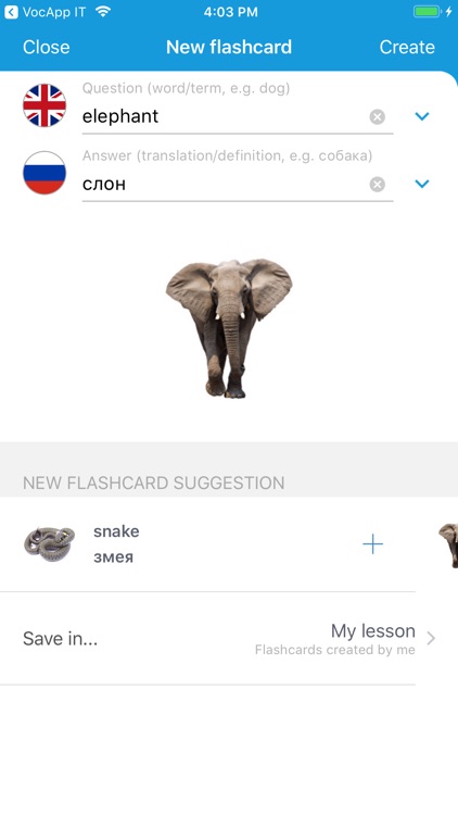 VocApp Language: Learn Russian screenshot-3