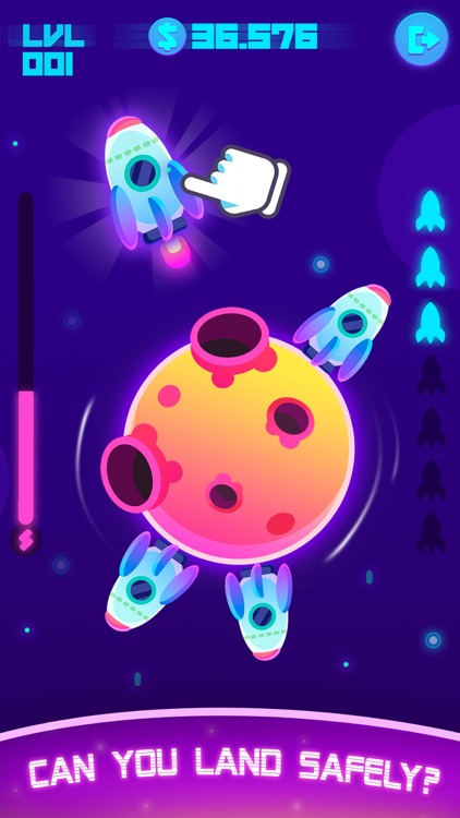 Land It! Cosmic Clicker Game