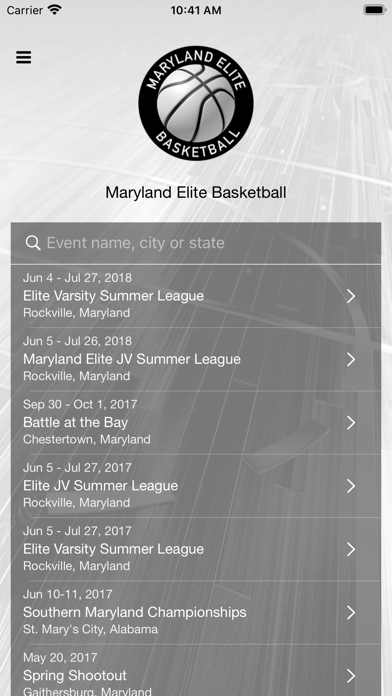 Screenshot #1 pour Maryland Elite Basketball