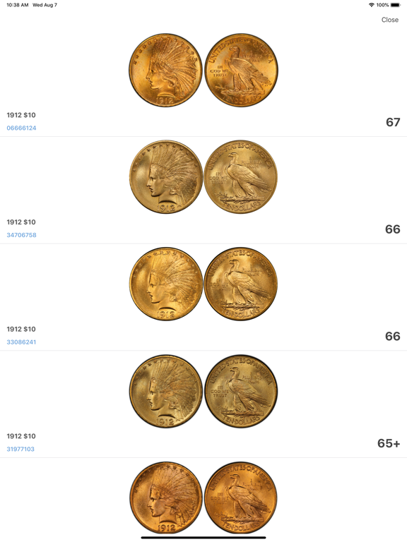 PCGS CoinFacts Coin Collecting iPad screenshot 9 - Reference app