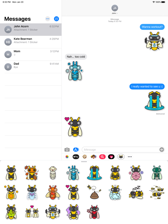 Screenshot #4 for Insecta Stickers