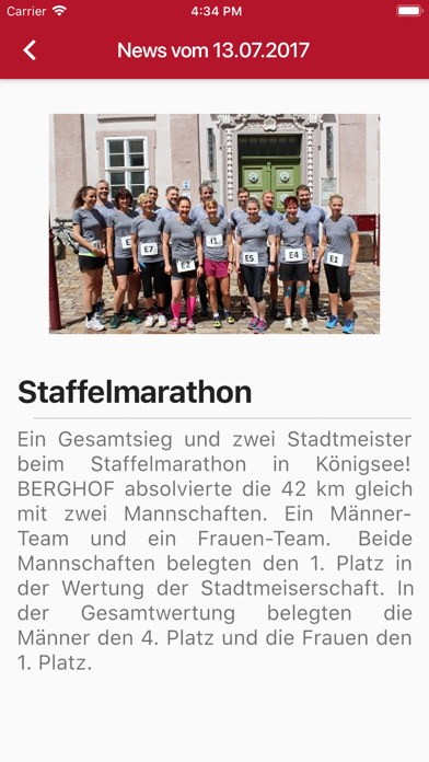 Berghof App screenshot