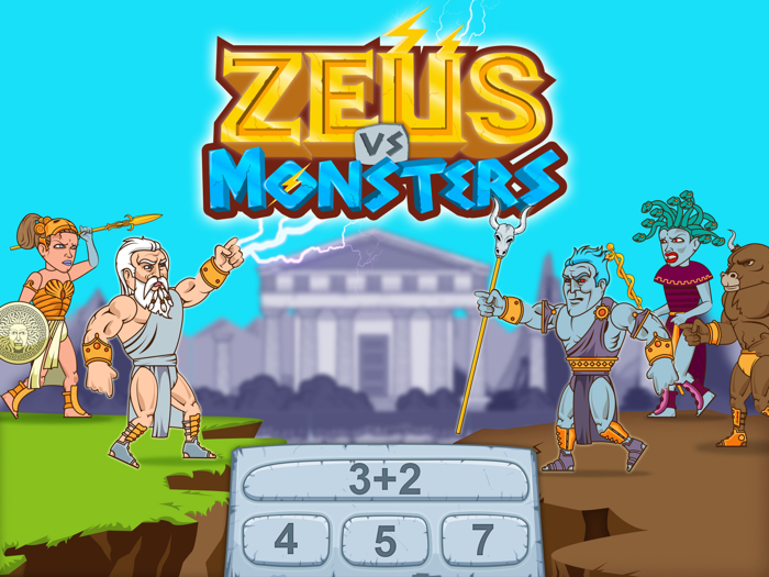 Zeus vs Monster Fun Math Game
