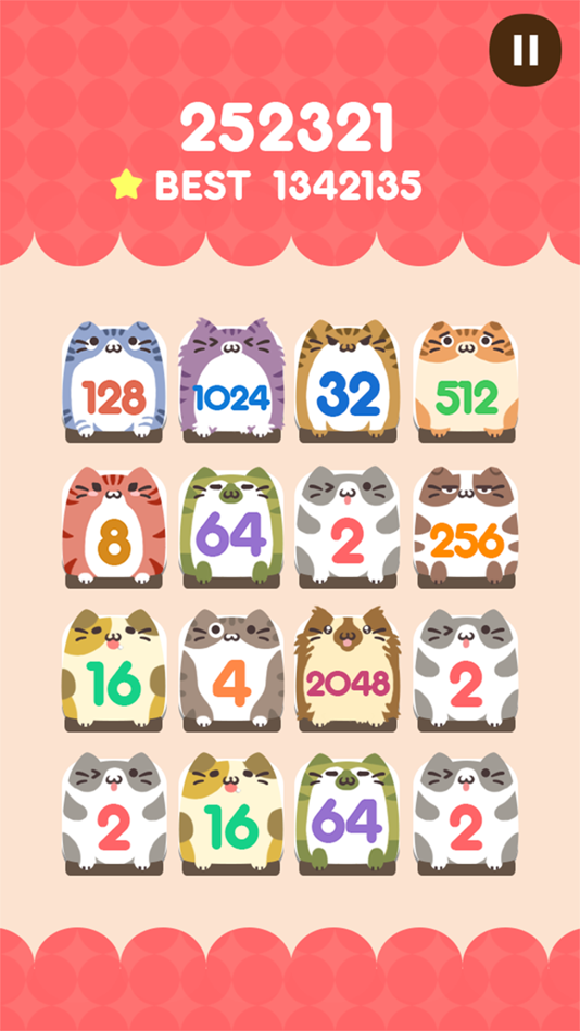 #4. 2048 CAT (iOS) Podle: Millo Games Inc.