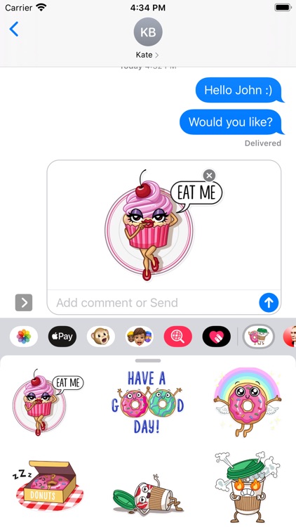 Coffee with Donut Stickers