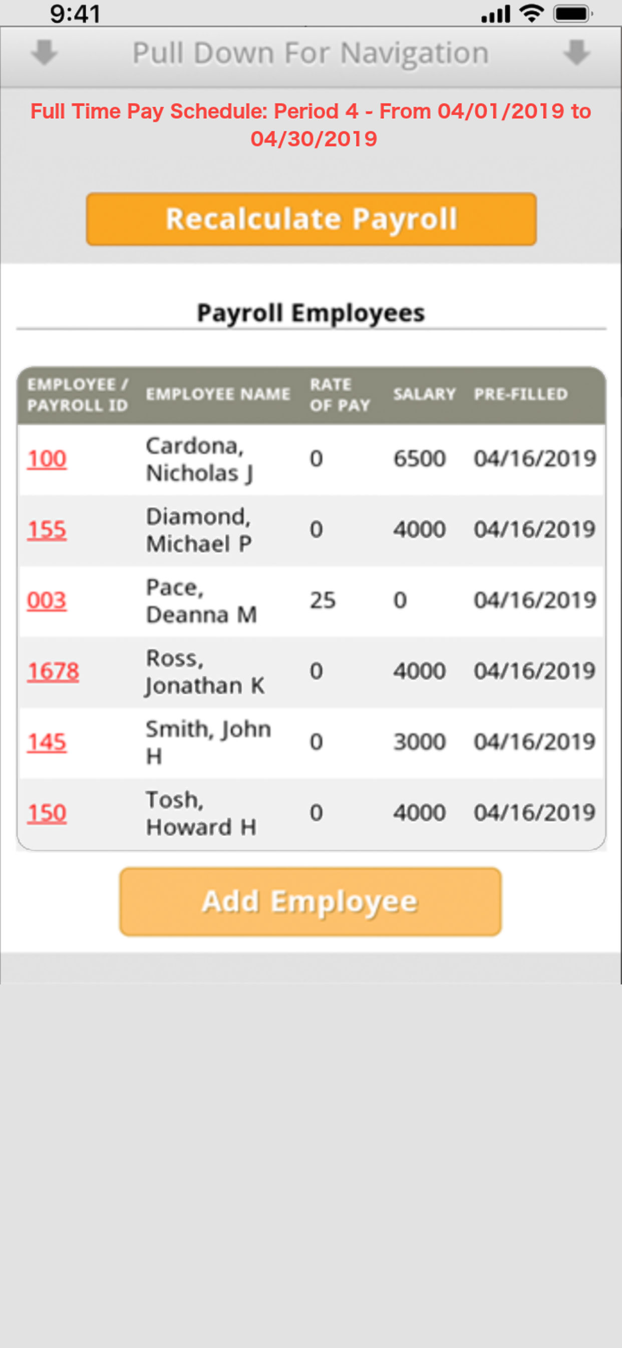 MobileHR screenshot 8