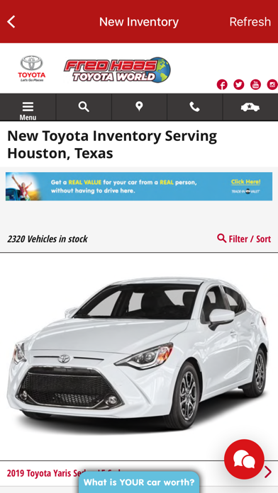 Fred Haas Toyota World Dealer screenshot 3