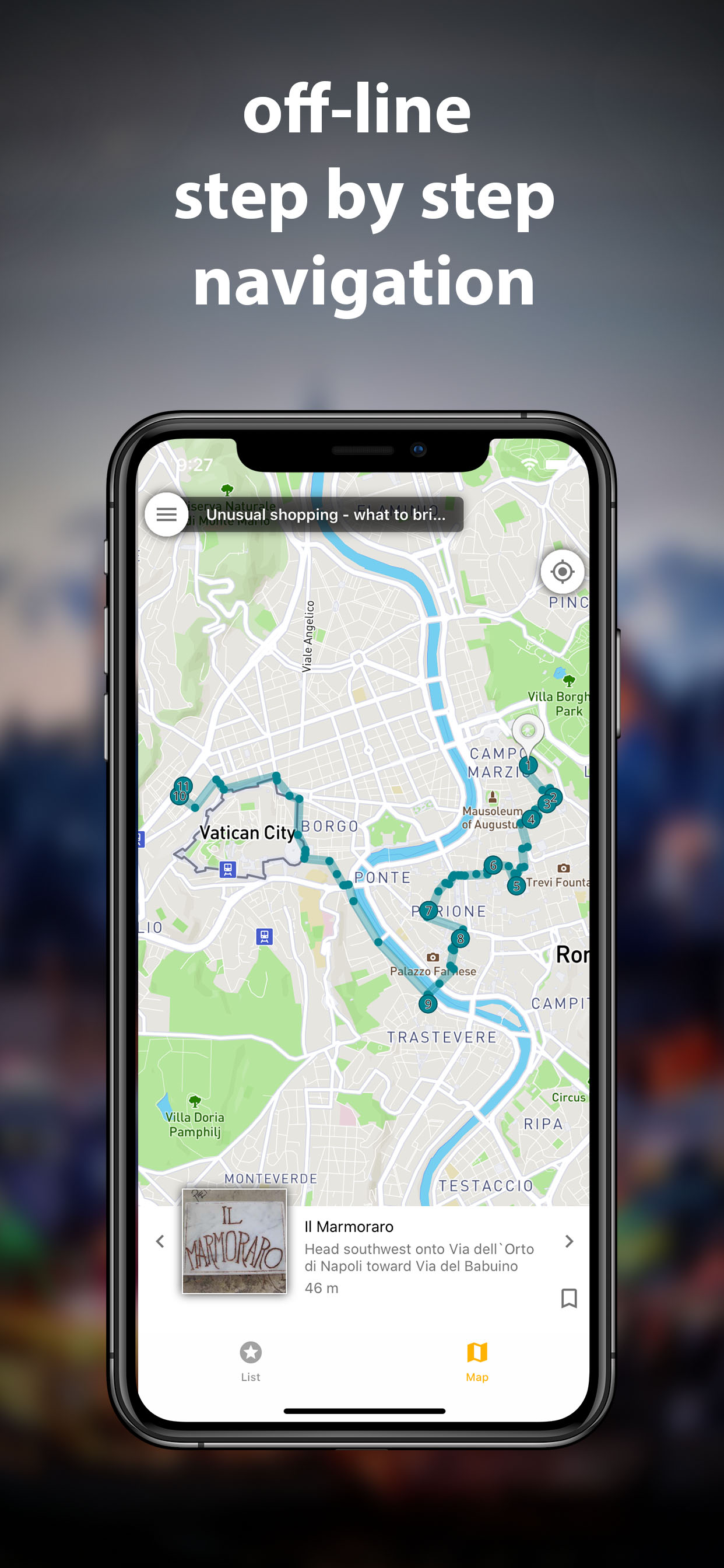 Rome travel map guide 2020