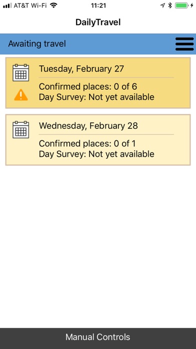 Westat DailyTravel Screenshot
