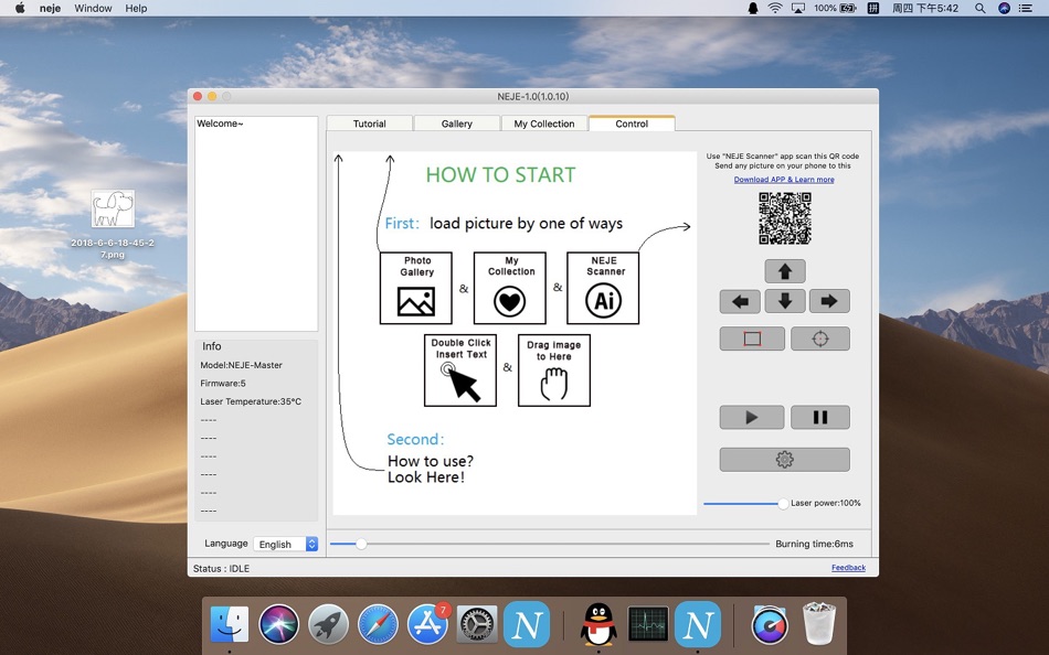 #1. NEJE (macOS) 由: Shenzhen ZhiXinJie Technology Co., Ltd.