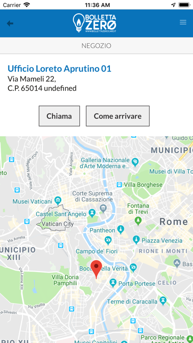 Bolletta Zero Card iPhone screenshot