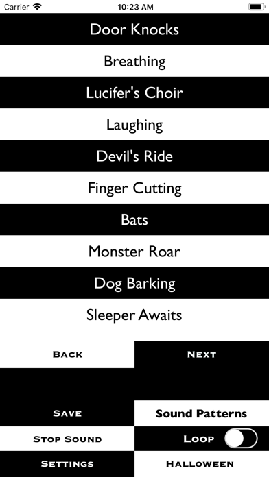 Screenshot #1 pour Halloween Sound Effects Buuton