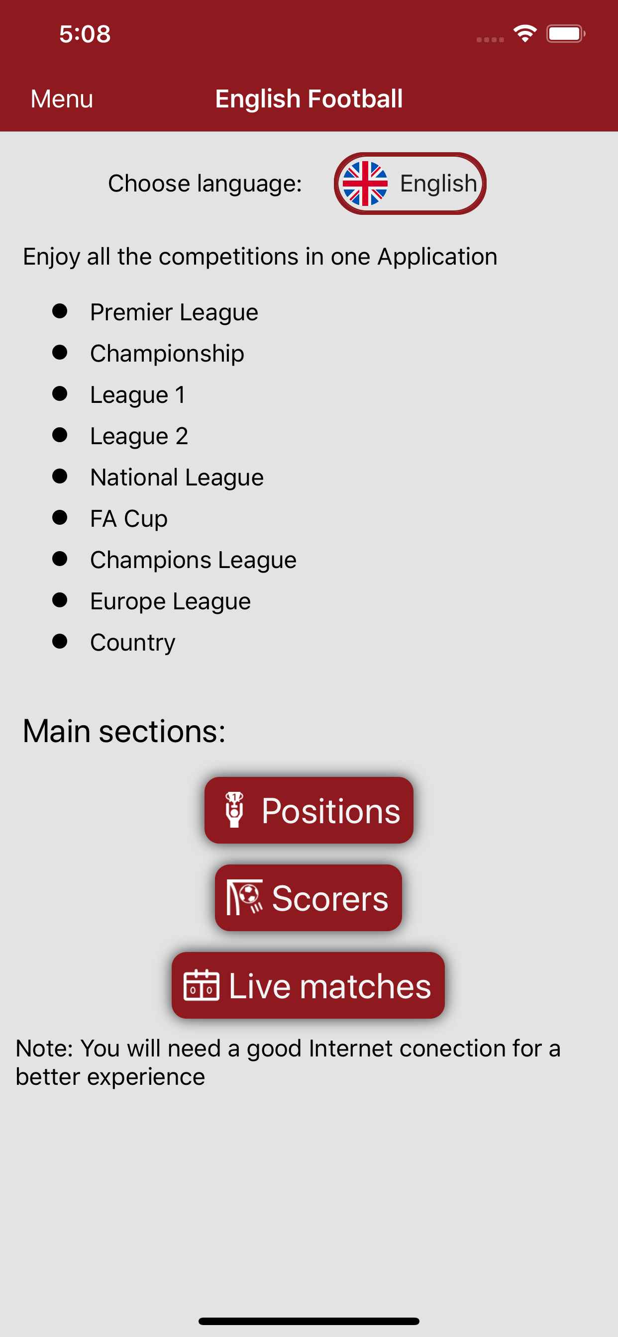 English Football live online screenshot 3
