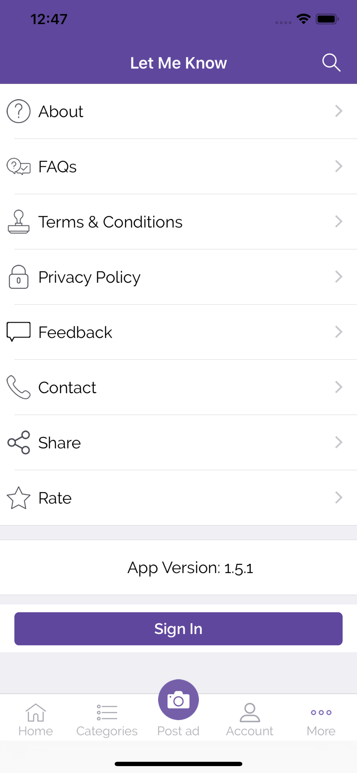 Let Me Know: Classified App screenshot 4