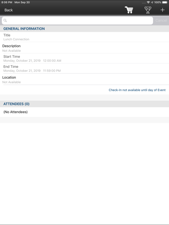 MemberZone iPad screenshot