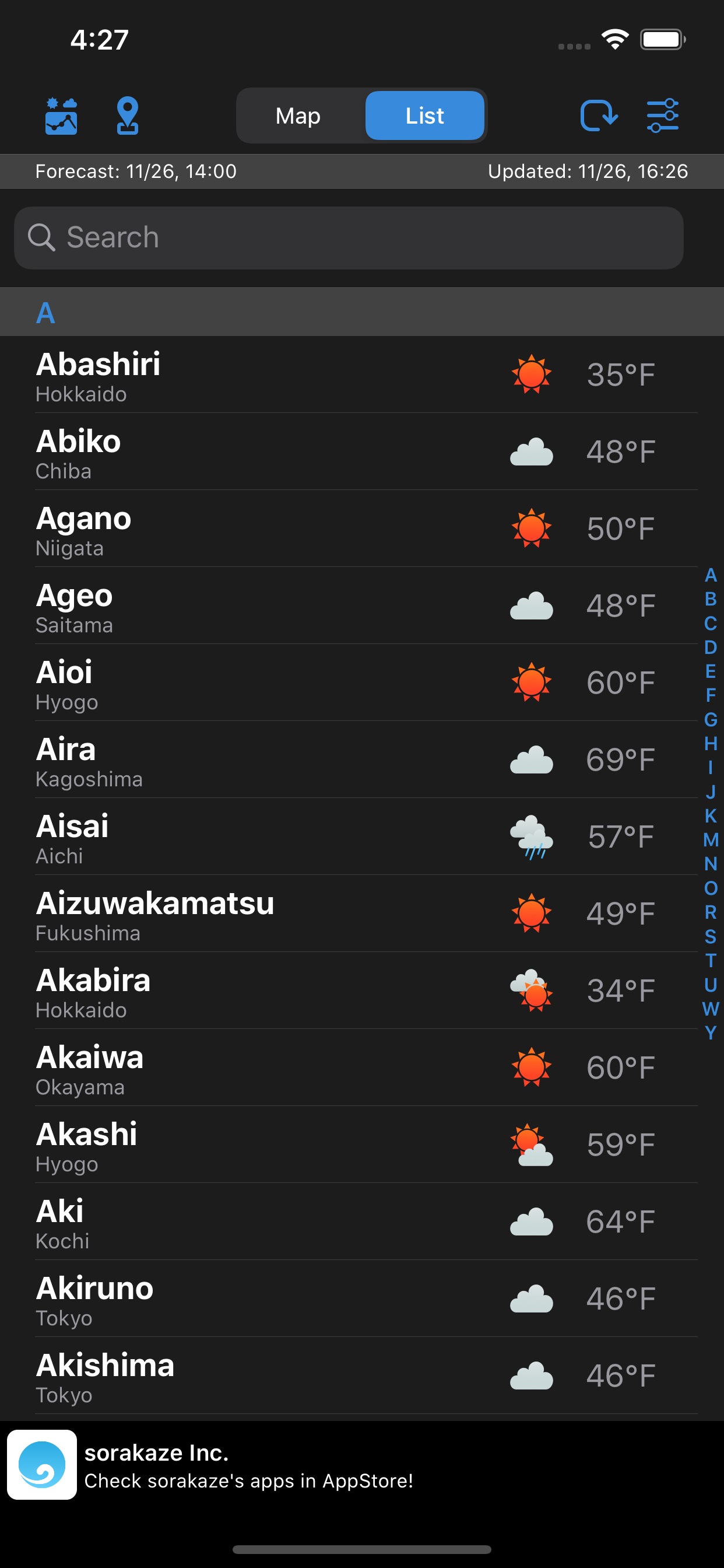 WeatherJapan