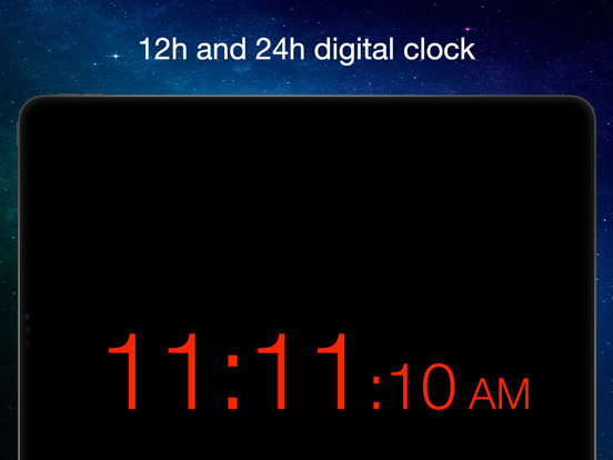 OLED Clock iPad screenshot