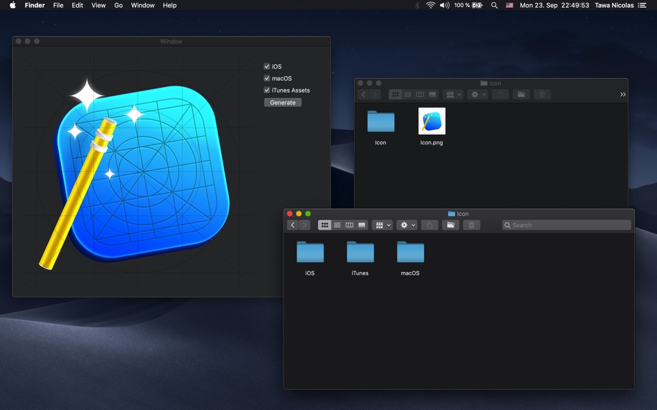 #4. Quick Icon (macOS) بواسطة: Tawa Nicolas