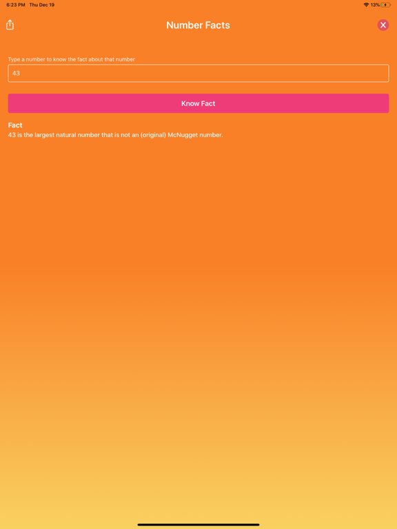 Number Facts! iPad screenshot